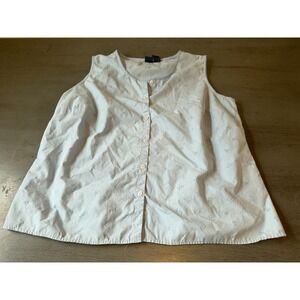 blue BASIC EDITIONS tank top plus size shirt size 1X